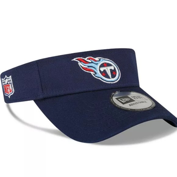 NEW Men's New Era Navy Tennessee Titans 2022 On-Field Sideline Adjustable Visor - Picture 1 of 5